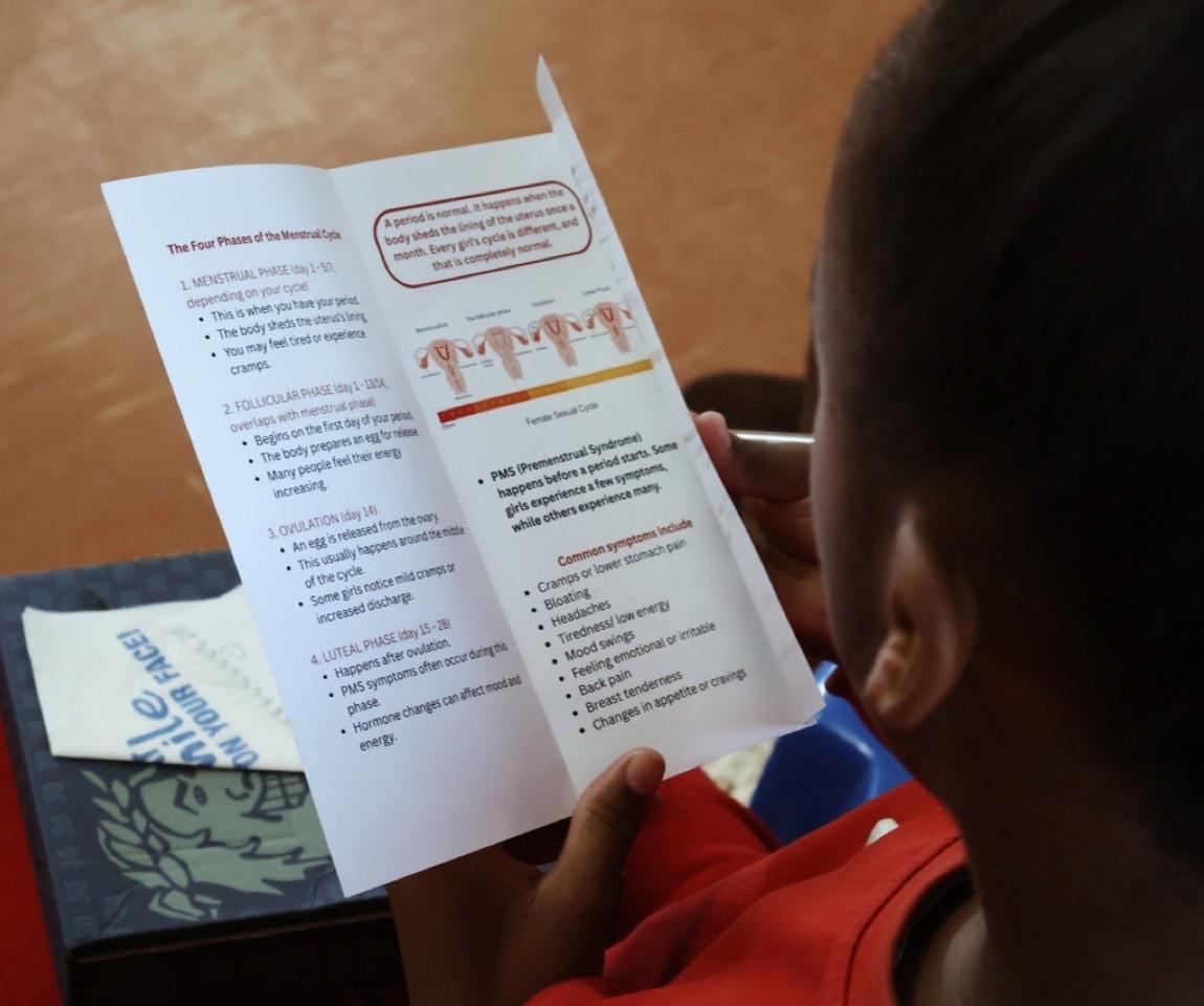 Menstrual health education, delivered in schools